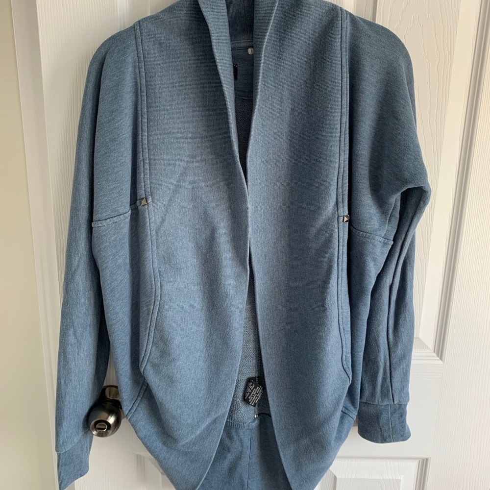 Blue cardigan
